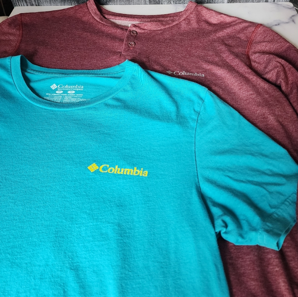 Columbia TShirt Lot|Men's Size MED| NWOT Long Sleeve|Omni-Shade|Short Sleeve